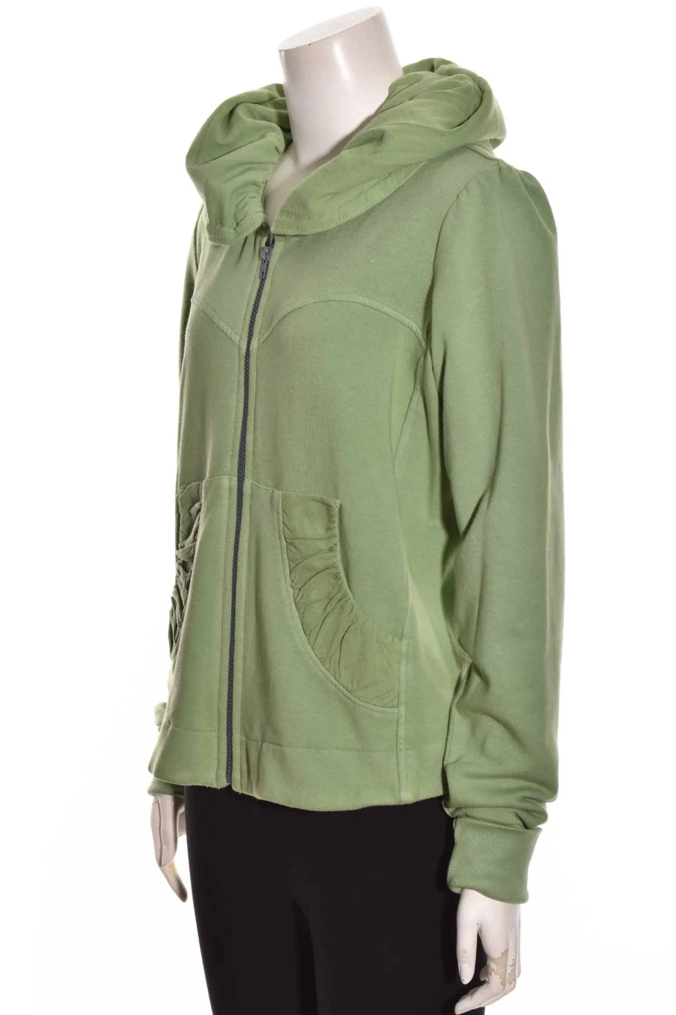 Color Me Cotton. Zip Front Short Hoodie.