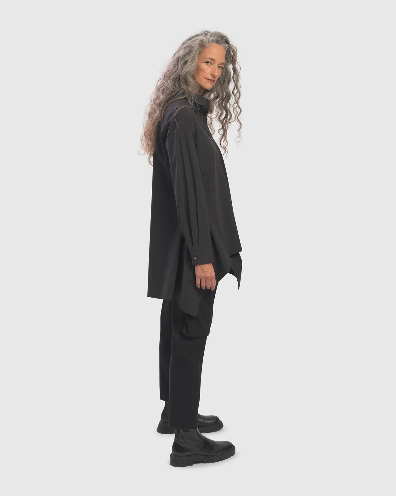 Alembika. Urban Angled Button Down Tunic.