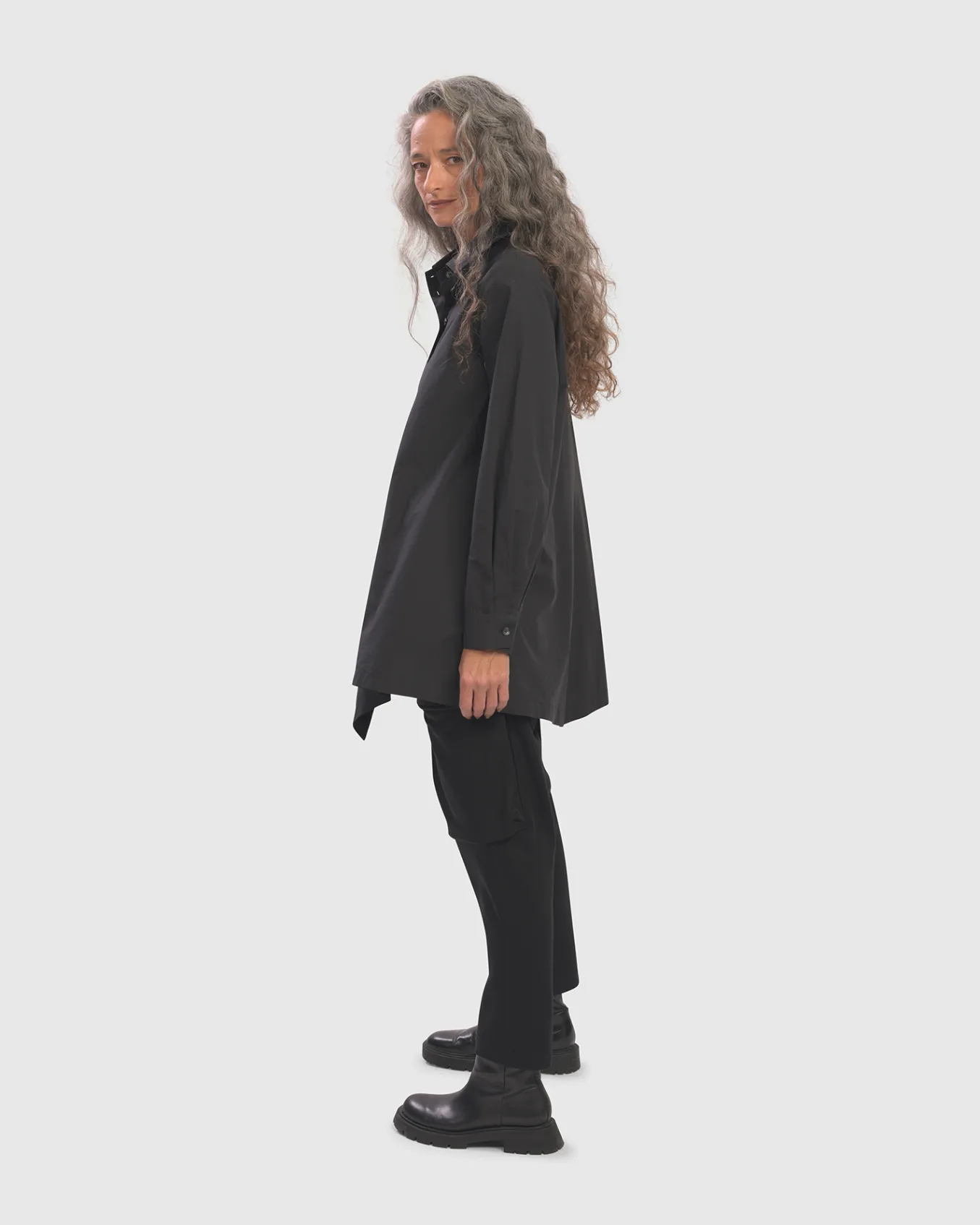 Alembika. Urban Angled Button Down Tunic.