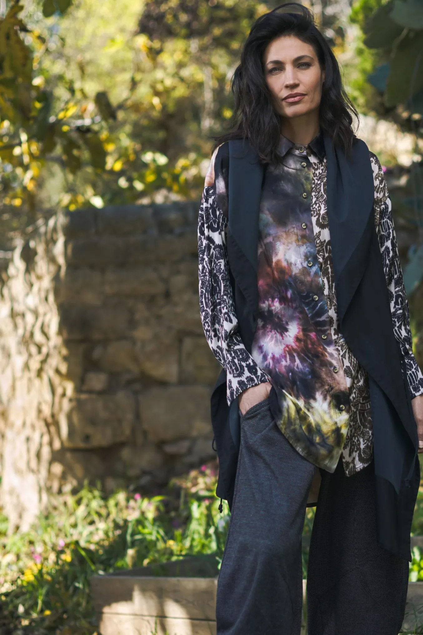 Alembika. Long Hoodie Vest.