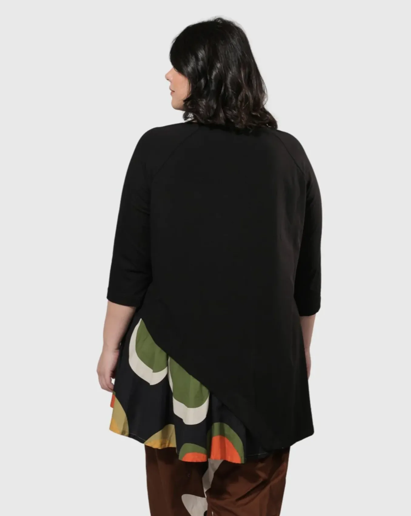 Alembika. Linda Flounce Tunic Top.