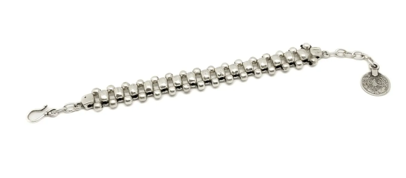 `Chanour. Pewter Bracelet. #3085.