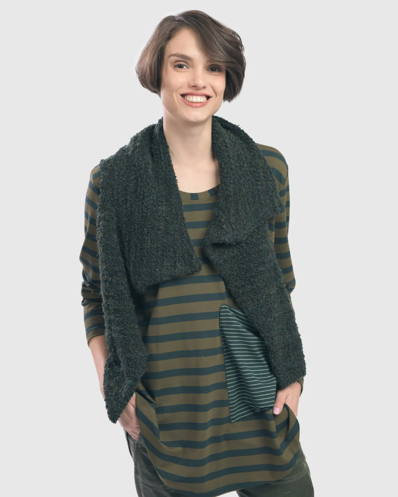 Alembika. Boucle Sweater Vest.