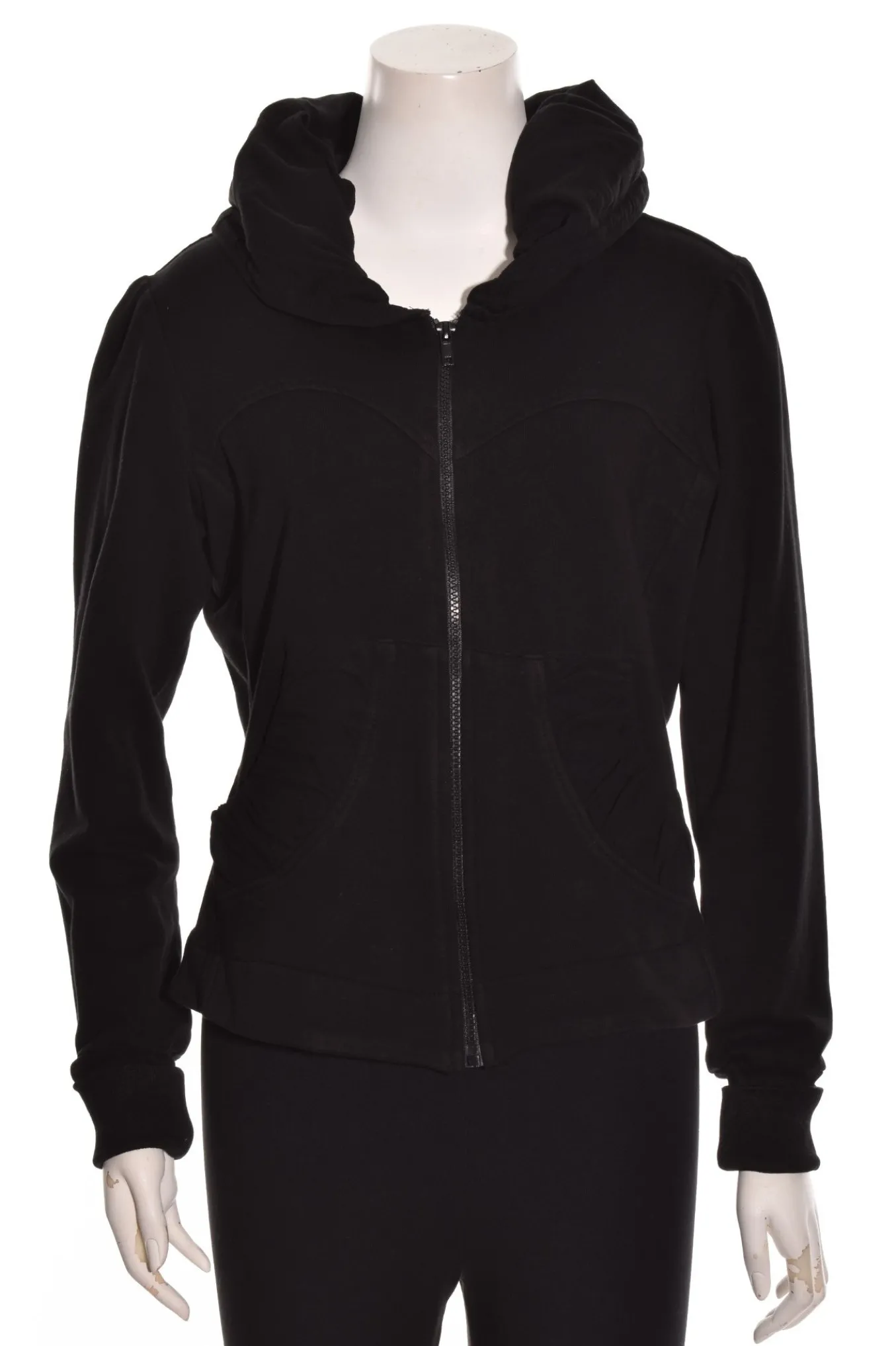 Color Me Cotton. Zip Front Short Hoodie.