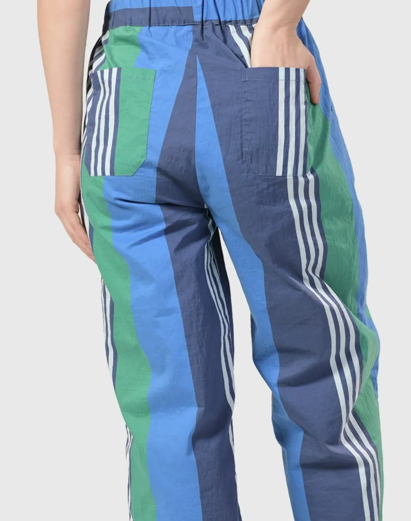 Alembika. Ocean Stripe 4-Pocket Trousers.