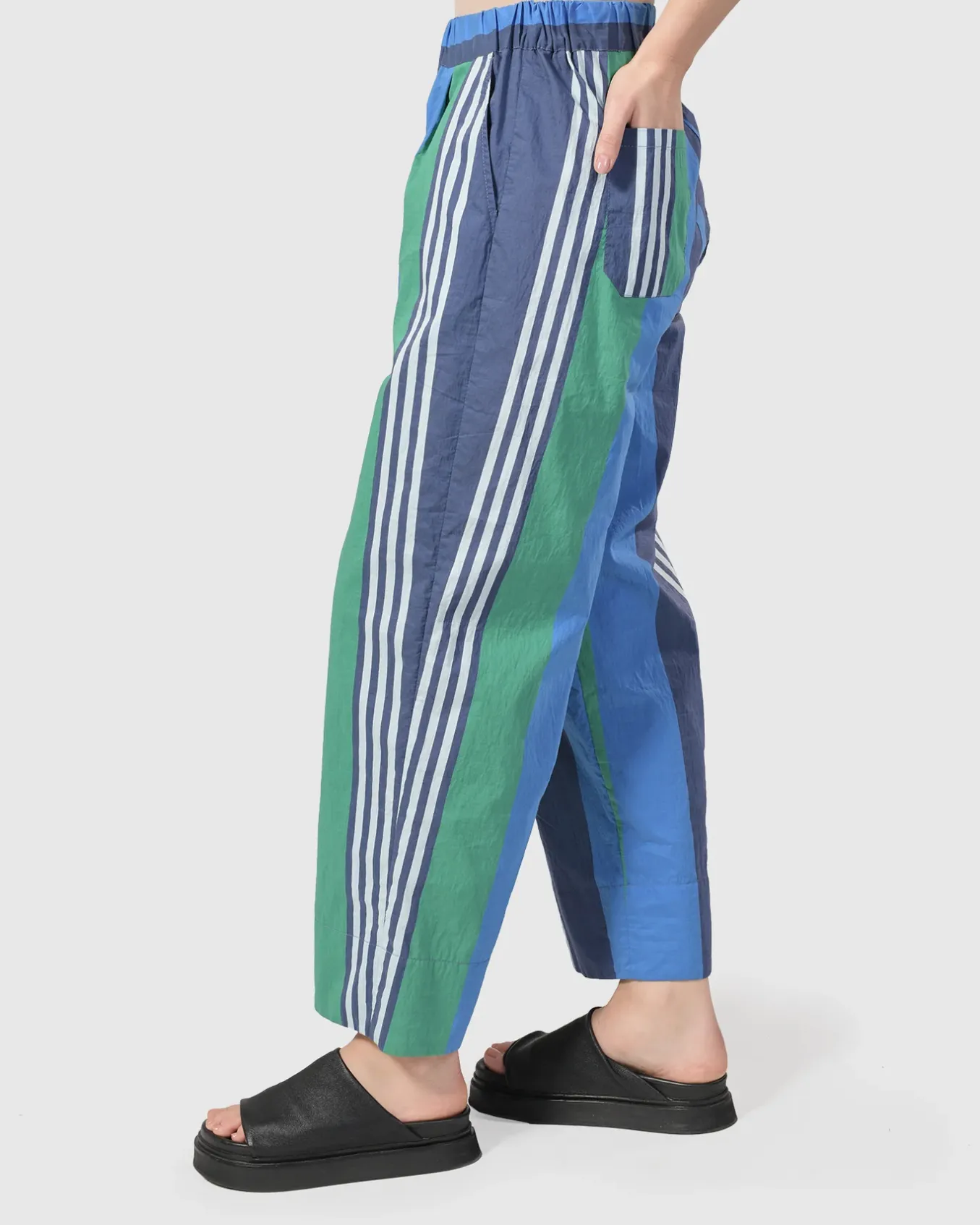 Alembika. Ocean Stripe 4-Pocket Trousers.