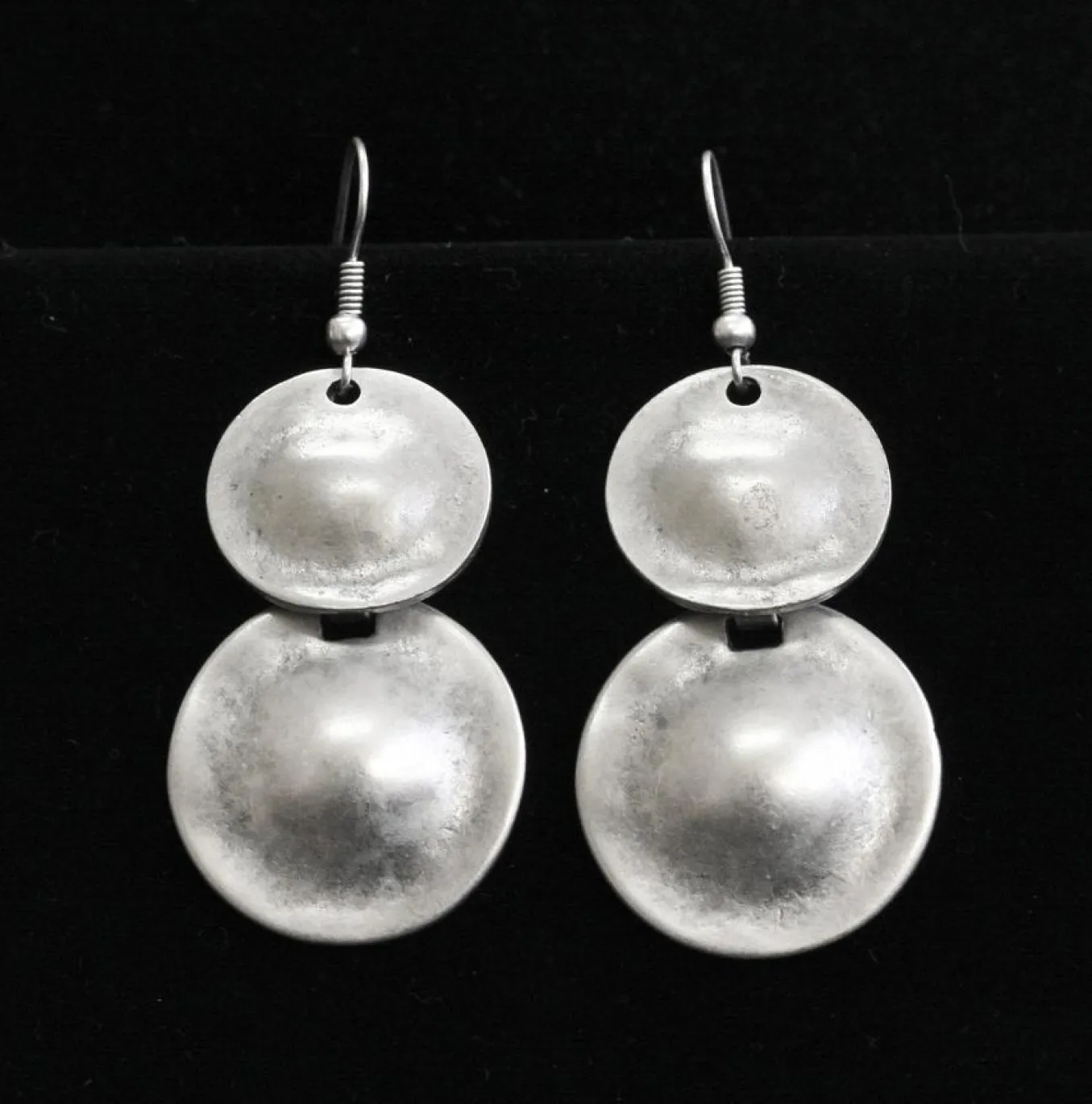 Chanour. Pewter Earrings. #5042.