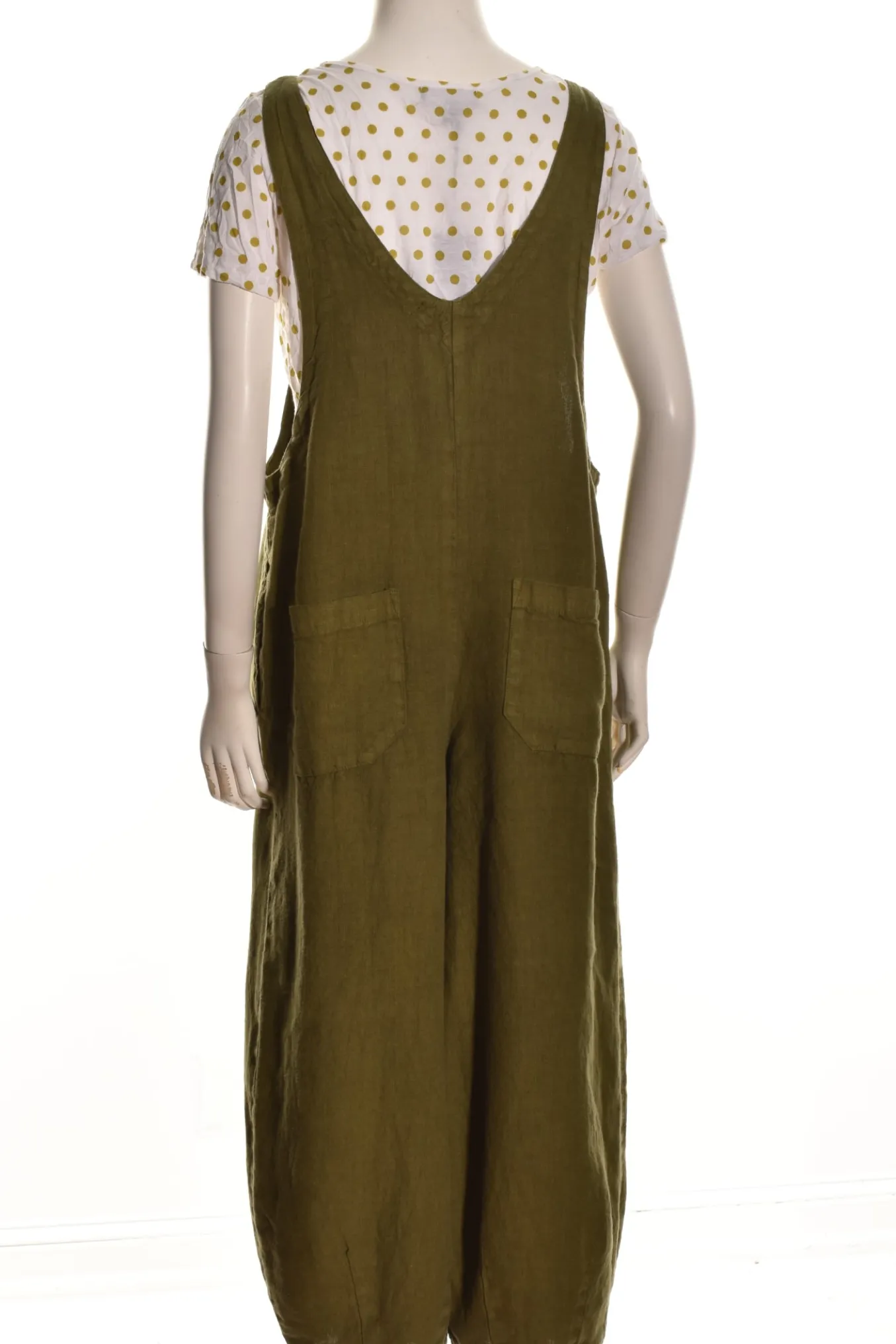 Cut Loose. Solid Linen Overall.