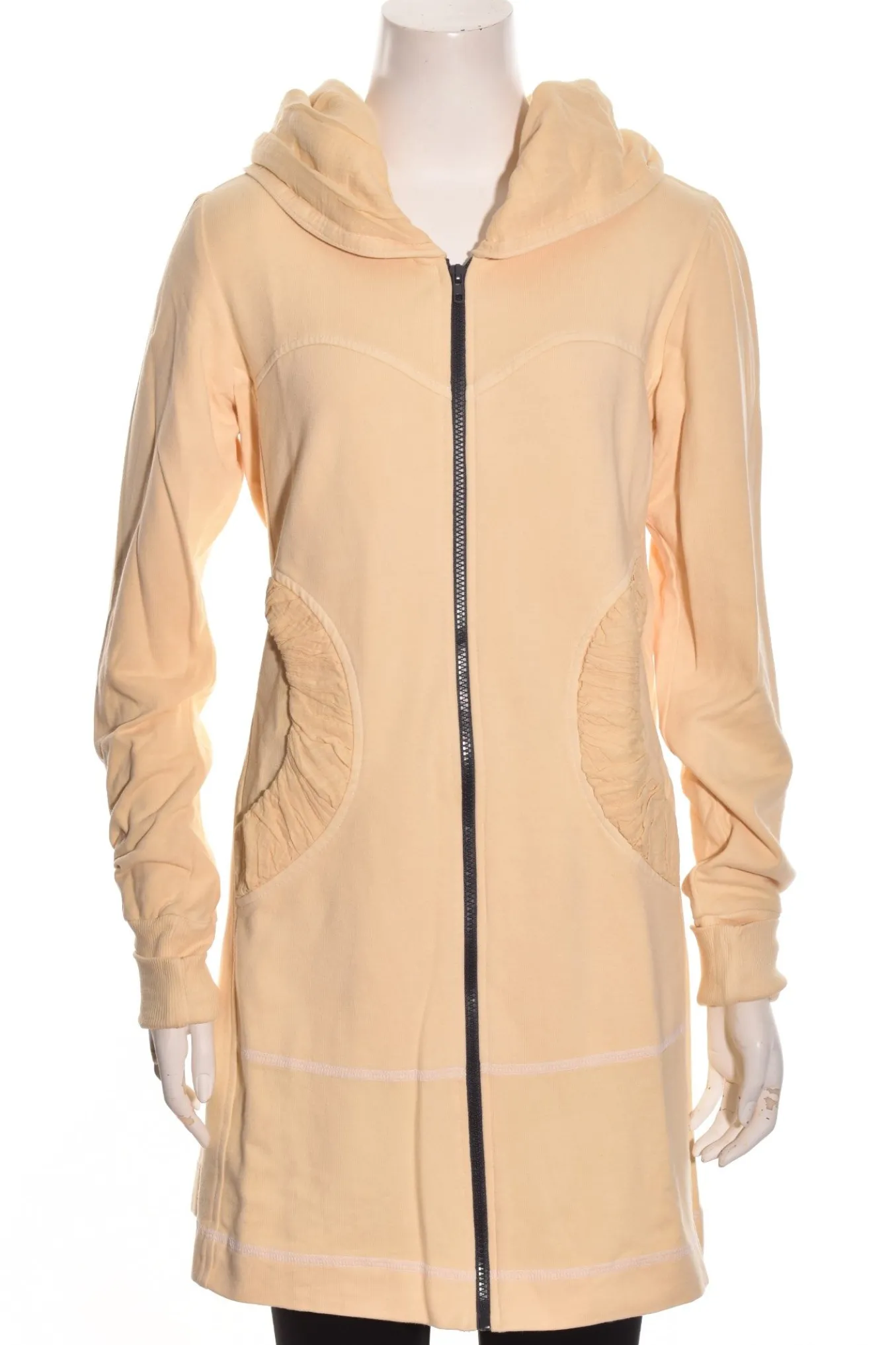 Color Me Cotton. Zip Front Long Hoodie.