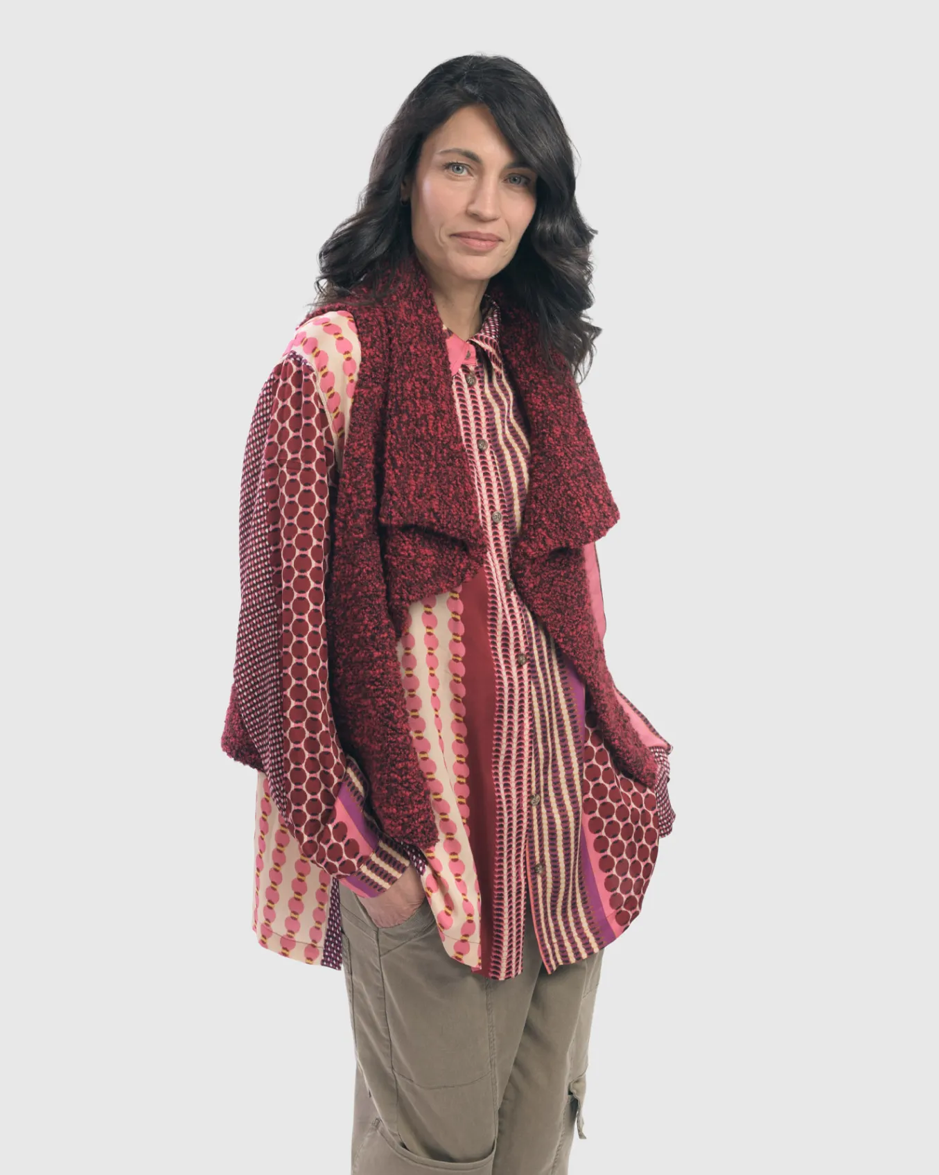 Alembika. Boucle Sweater Vest.