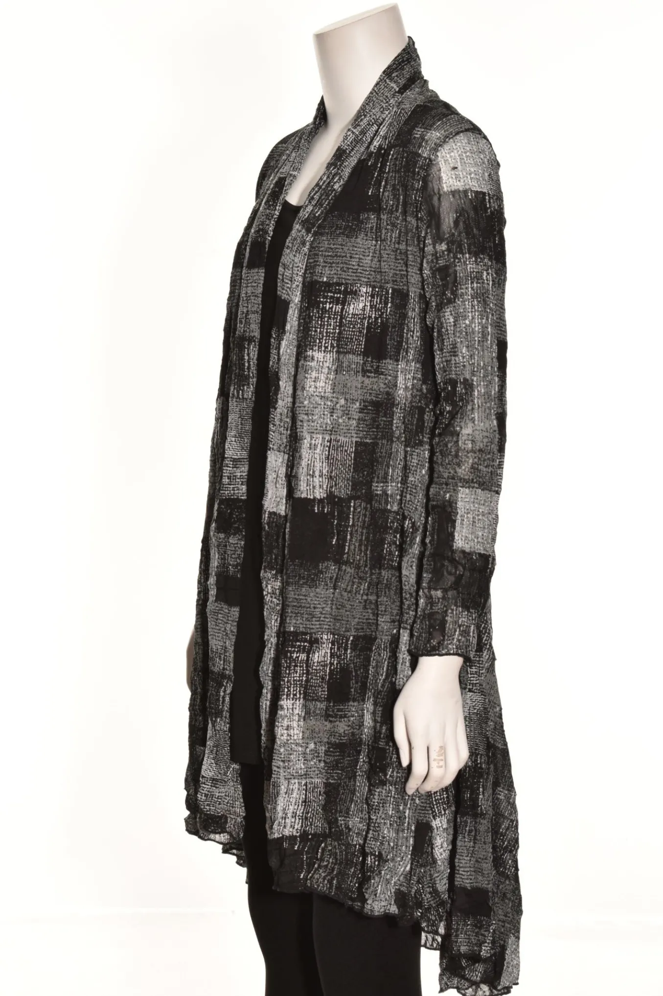 Comfy Usa. Long Open Cardigan.