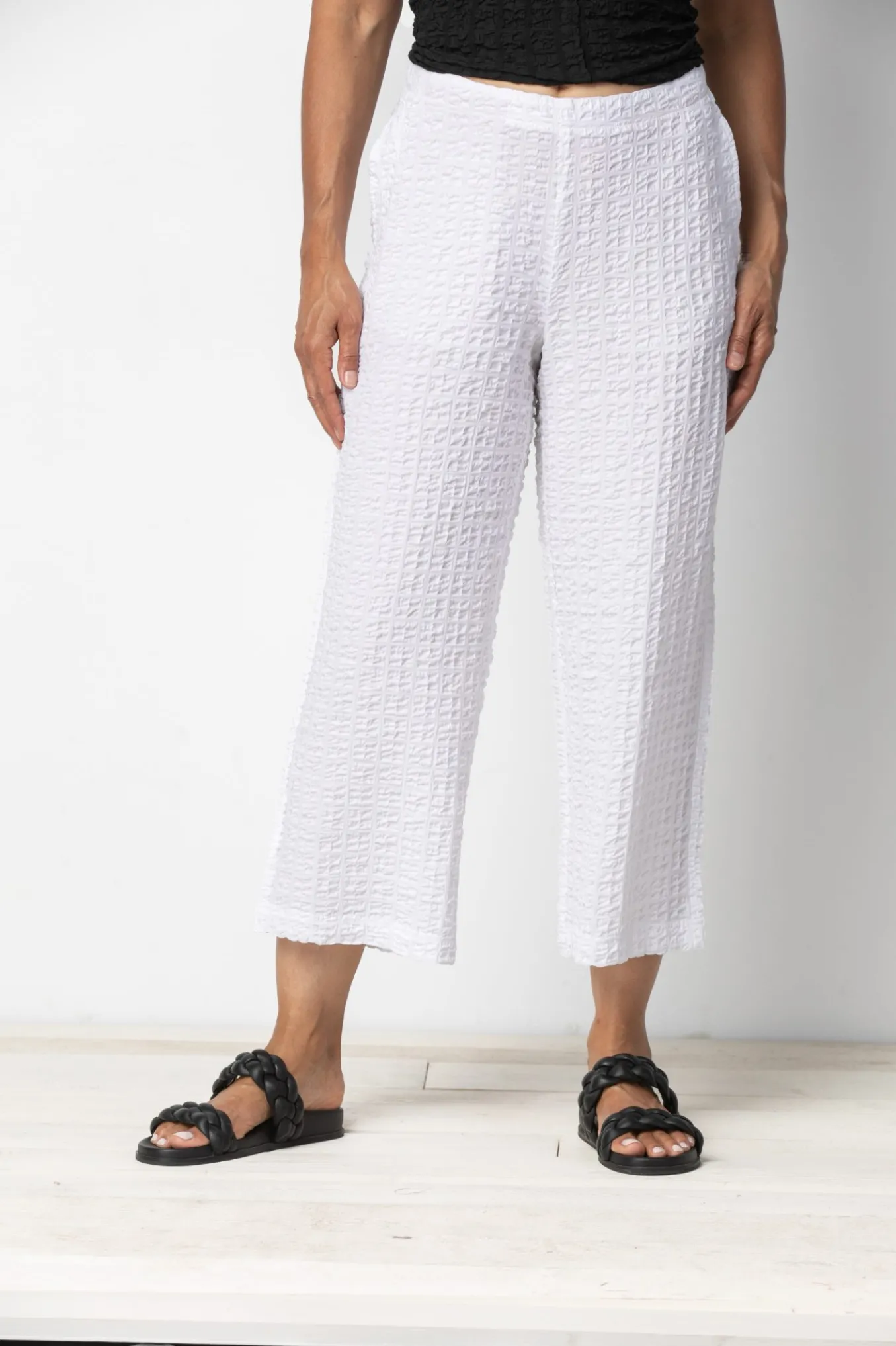Habitat. Pucker Weave Flat Front Flood Pant .