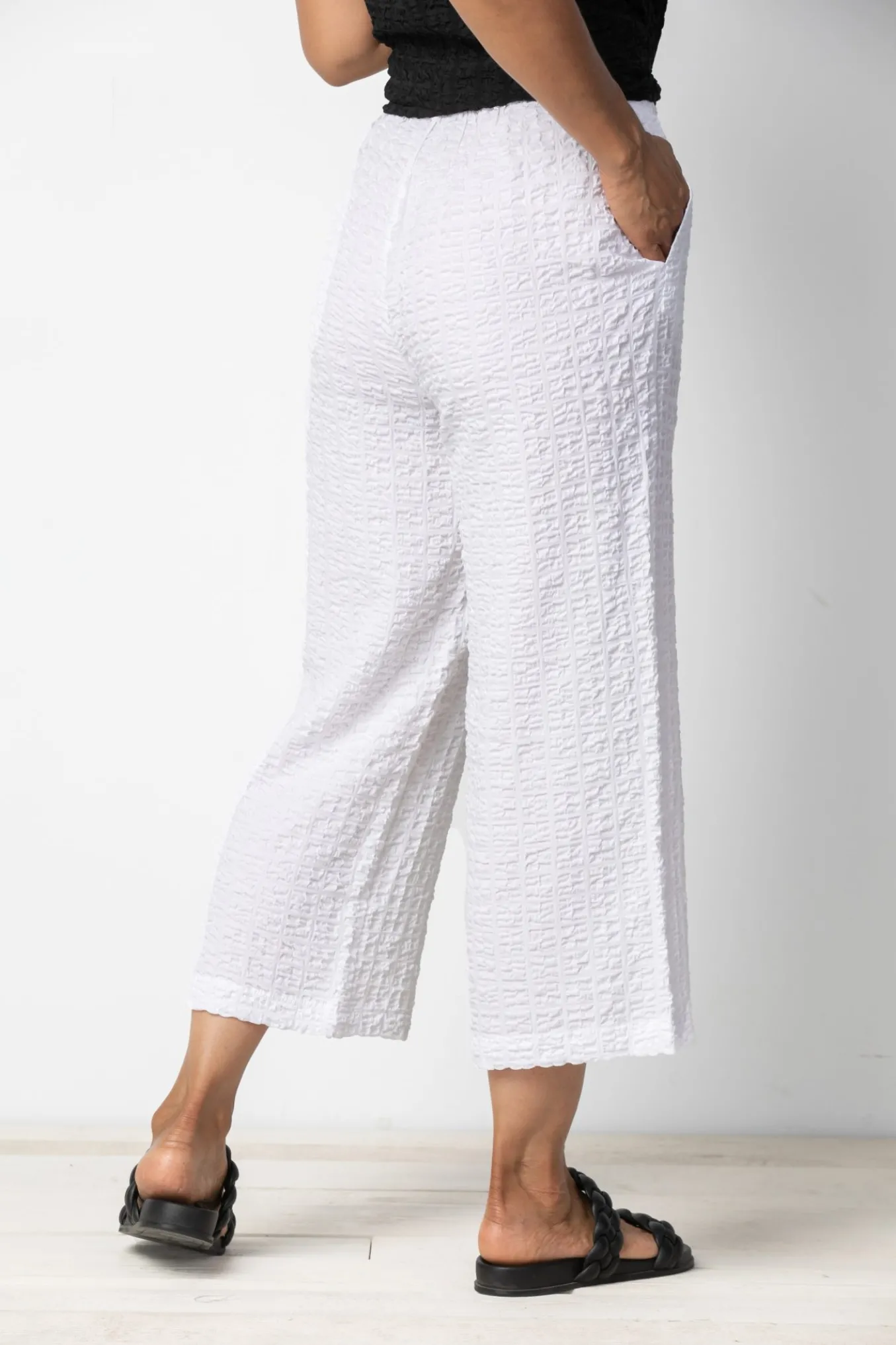 Habitat. Pucker Weave Flat Front Flood Pant .