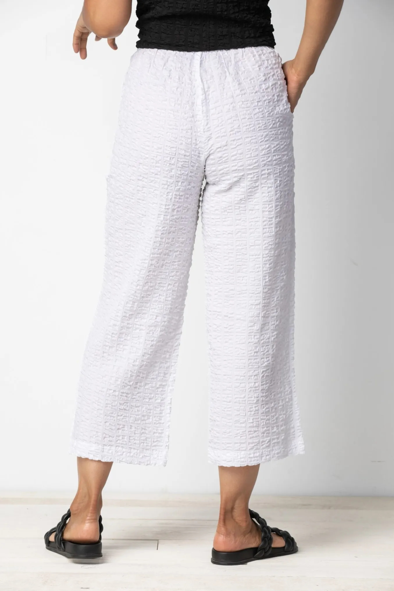 Habitat. Pucker Weave Flat Front Flood Pant .
