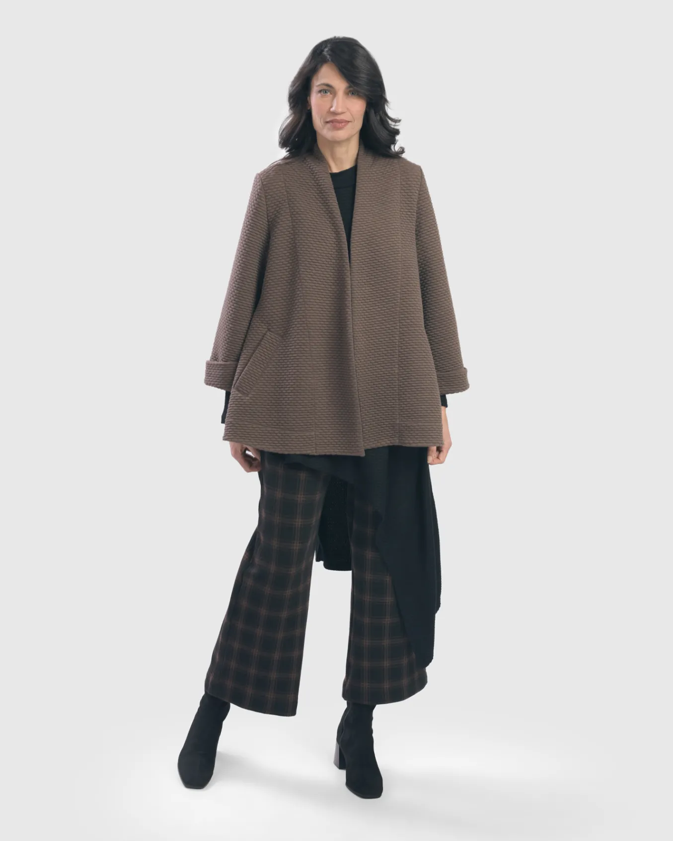 Alembika. Ginger Plaid Pant.