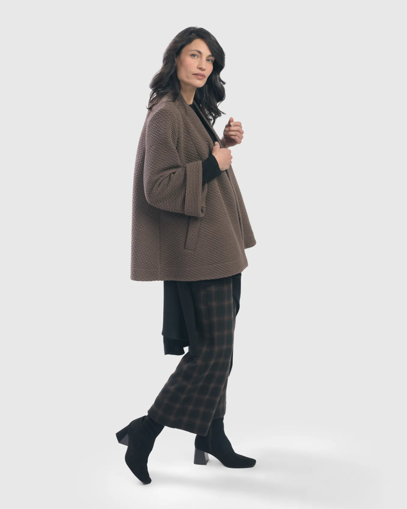 Alembika. Ginger Plaid Pant.