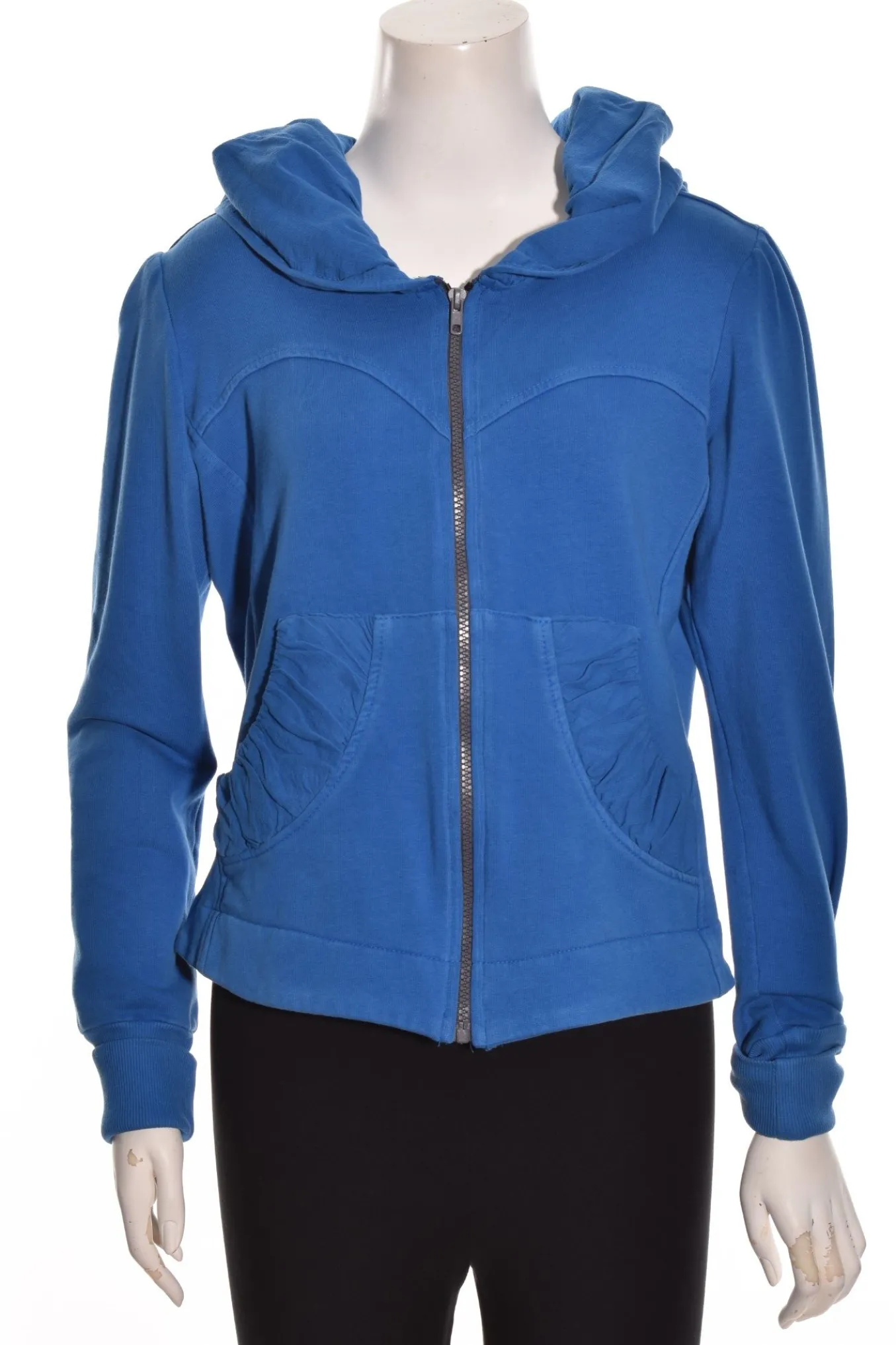 Color Me Cotton. Zip Front Short Hoodie.