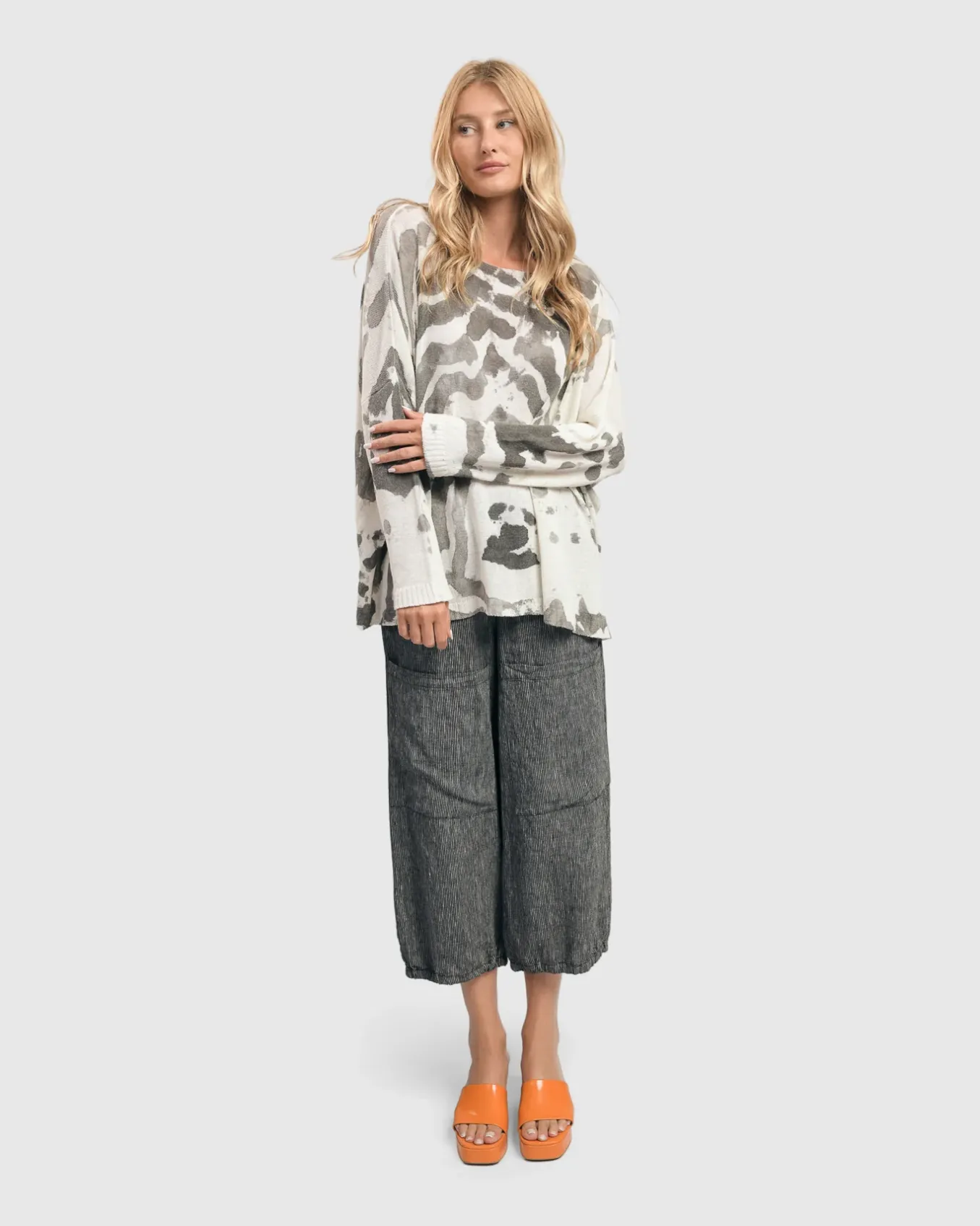 Alembika. Water Color Boxy Sweater In .