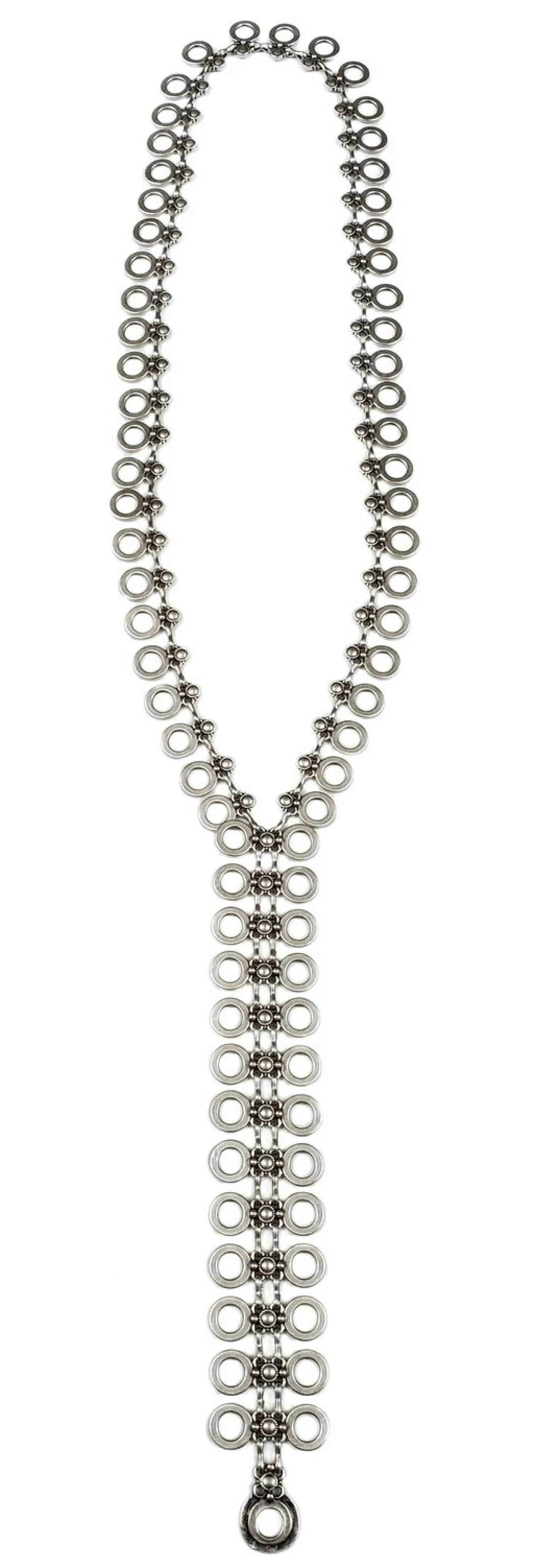 Chanour. Pewter Necklace. #1749.