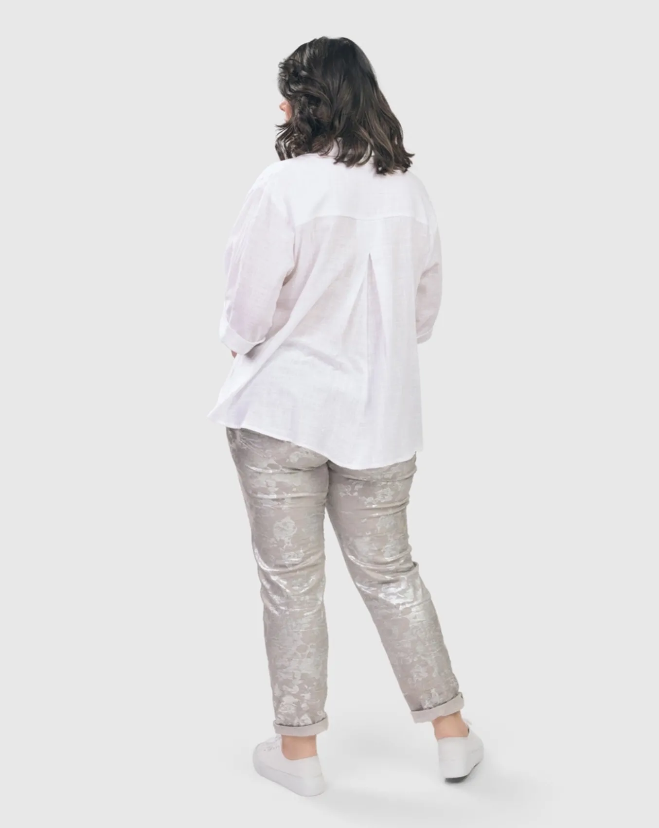 Alembika. Iconic Stretch Jeans. Floral.