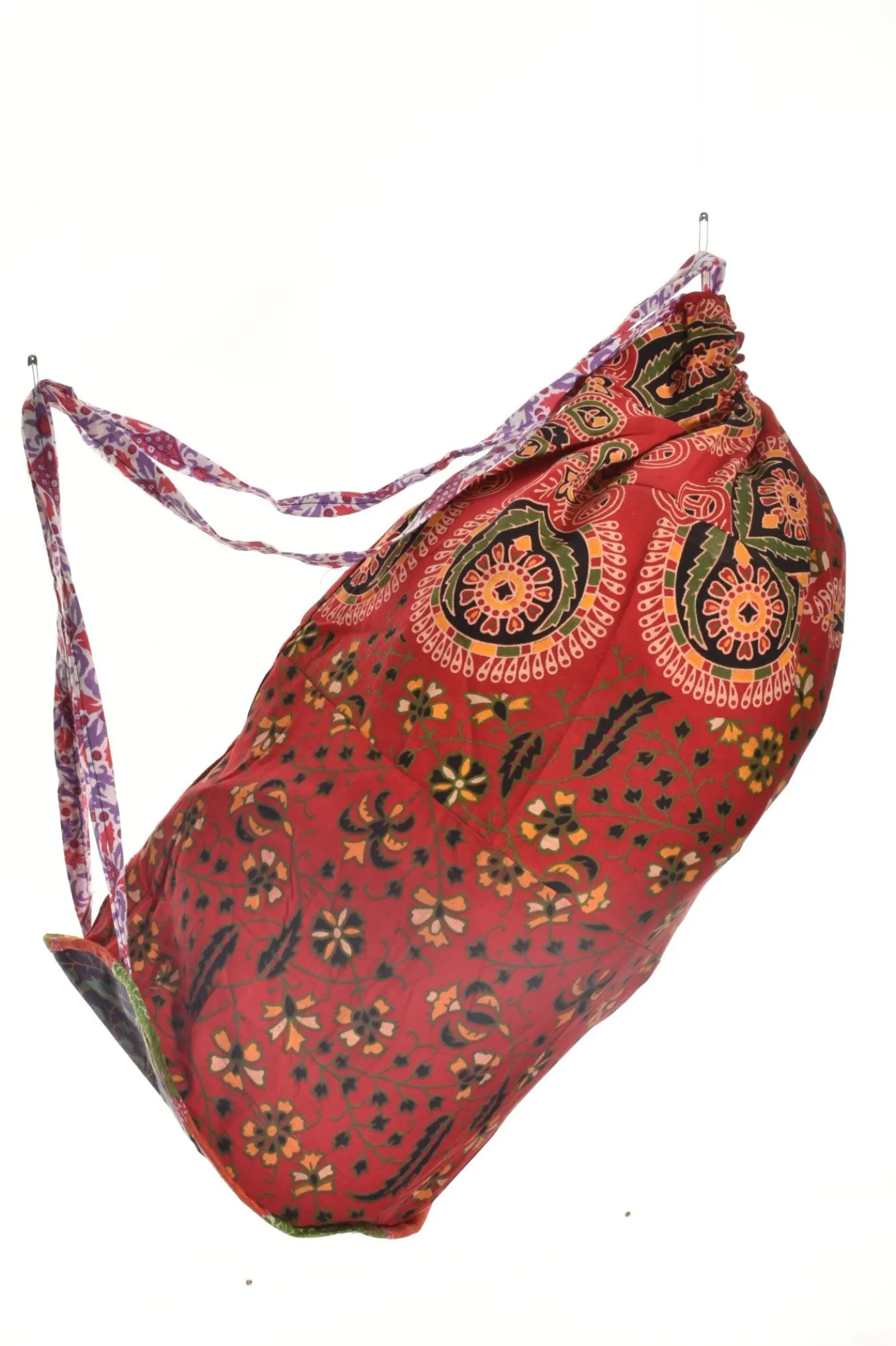 Lea's Clothing. Indian Handblock Print Backpack.