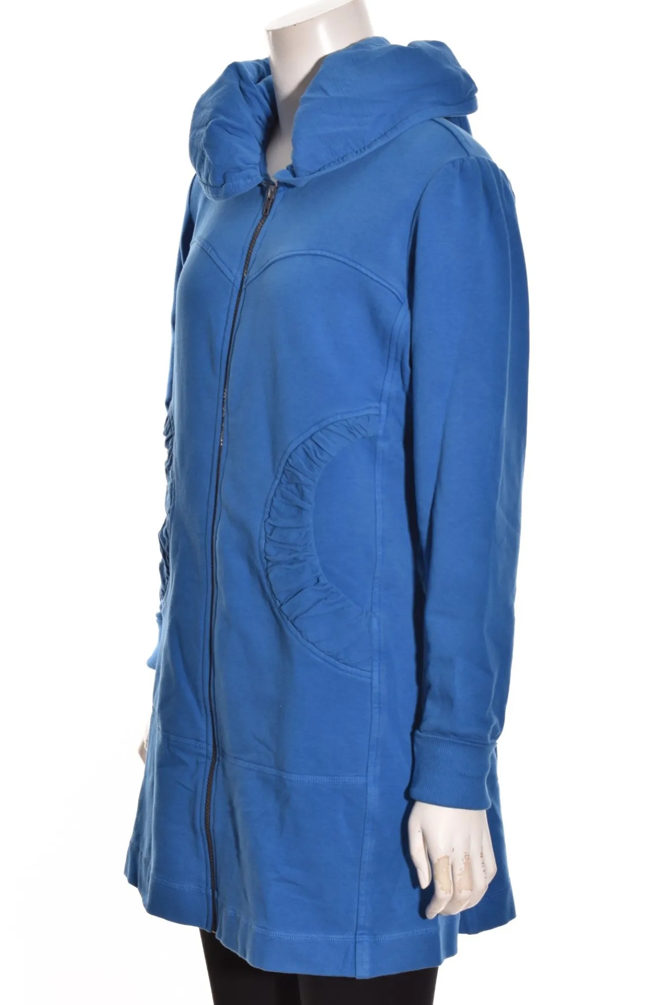 Color Me Cotton. Zip Front Long Hoodie.