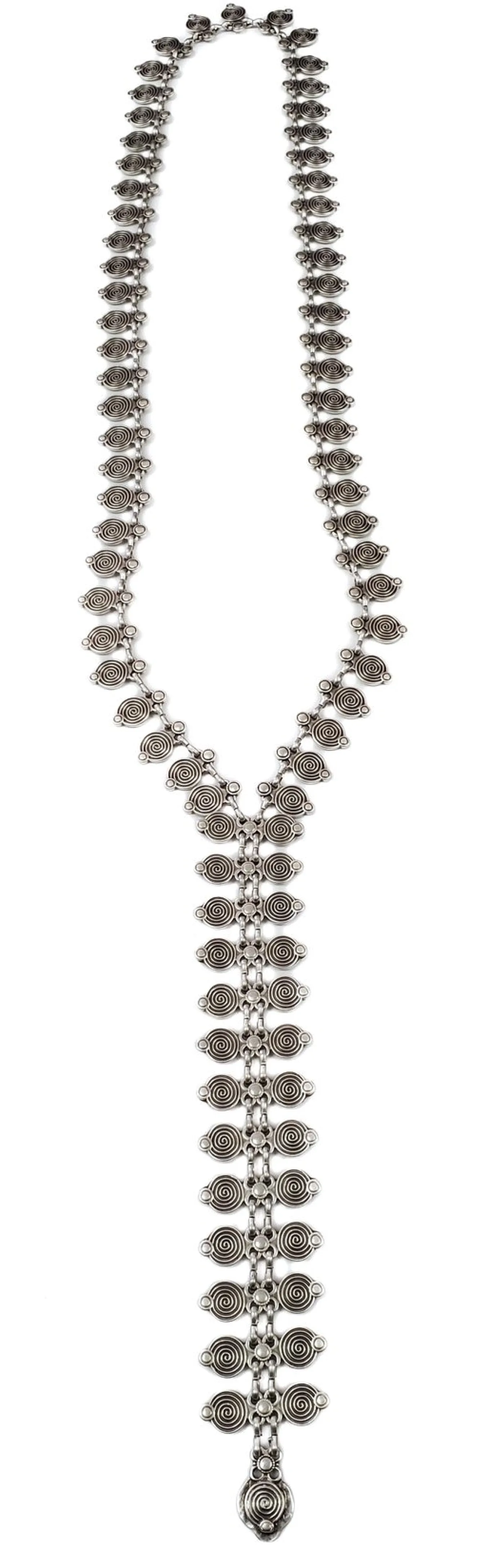 Chanour. Pewter Necklace. #1751.