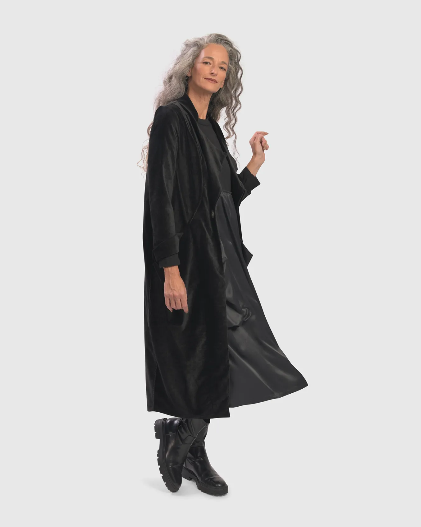 Alembika. The Velvety Soft Drape Jacket.