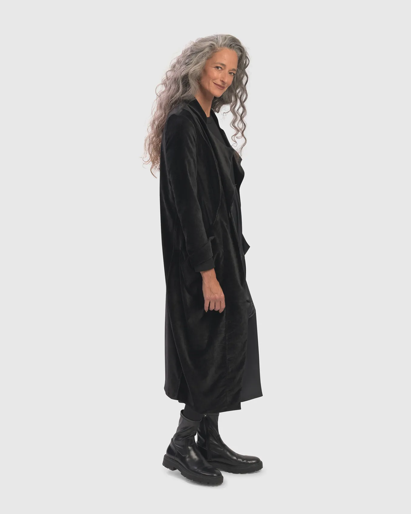 Alembika. The Velvety Soft Drape Jacket.